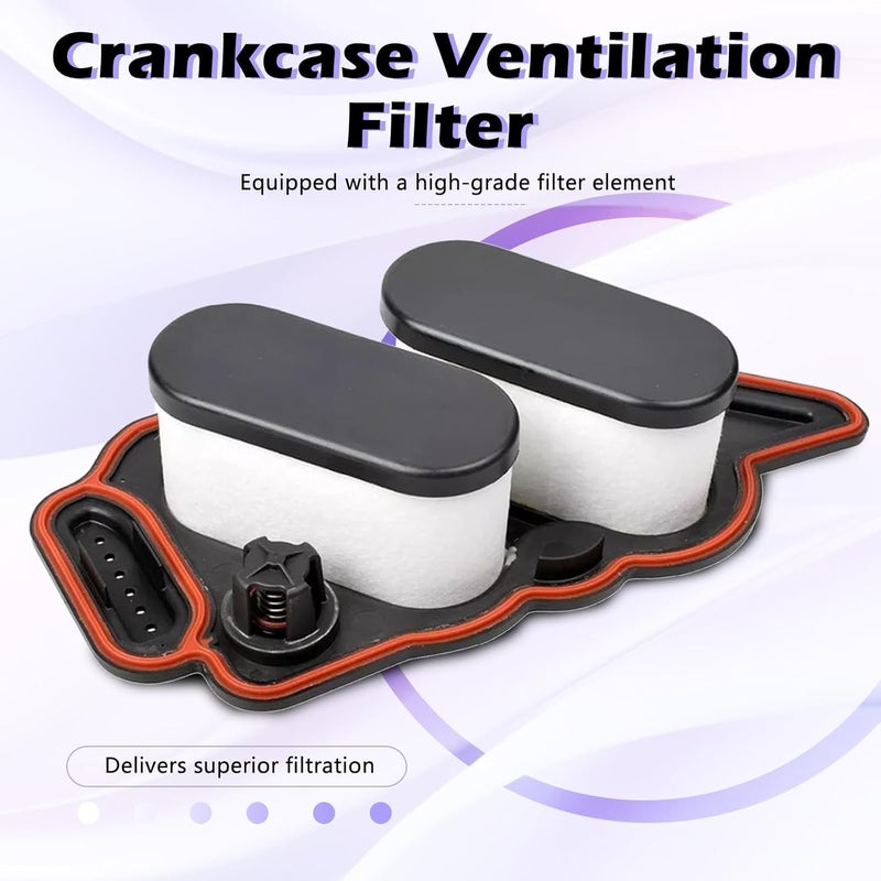 TINGYINGDA FL2077 Crankcase Ventilation Filter Breather Element CCV Compatible with Ford F-650 F650 F-750 F750 Super Duty 2016-2019 V8 6.7L-Engine Oil Filter Separator - Image 2